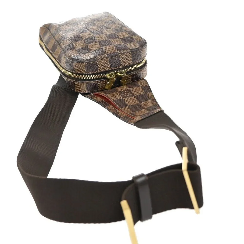 LOUIS VUITTON Geronimos Bum Body Bag Damier Ebene Leather Brown N51994 17KB265